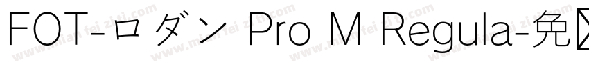 FOT-ロダン Pro M Regula字体转换